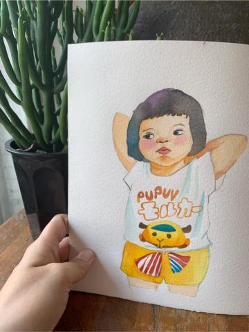 陳胤蓉 - 水彩似顏繪