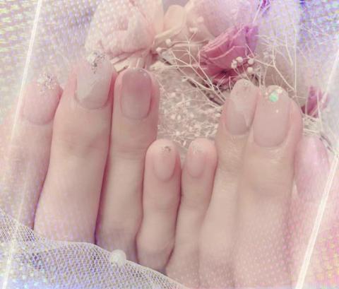 花漾美學專業美甲美睫紋繡 - 裸感暈染凝膠