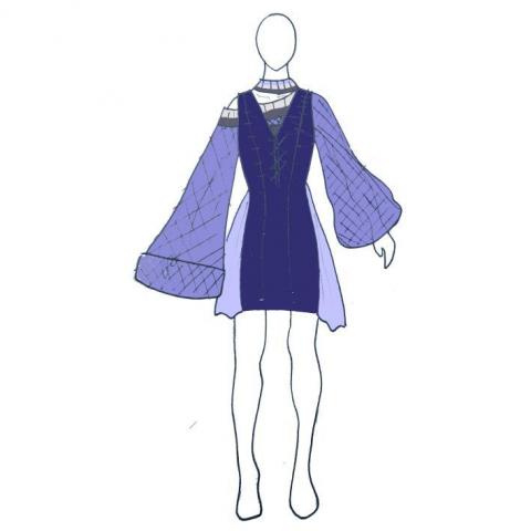 Miss Toma Studio - 毛衣設計稿–兩件式洋裝 Miss Toma Studio - 毛衣設計稿–兩件式洋裝