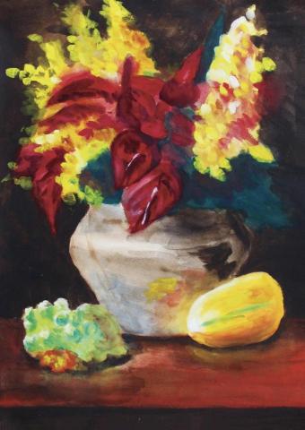 牛浩芸 - 水彩、廣告顏料，臨摹