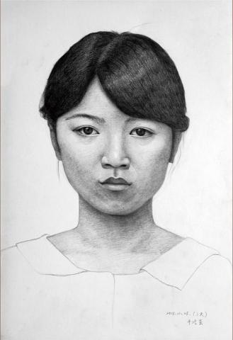牛浩芸 - 鉛筆素描，人物寫生