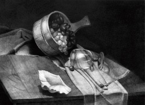 牛浩芸 - 鉛筆素描，四開