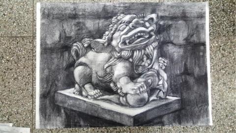 TT - 炭筆素描靜物