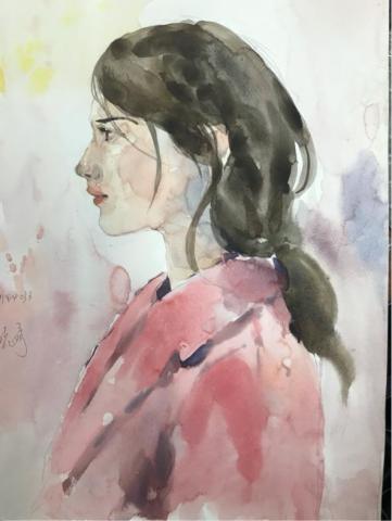 TT - 水彩人像