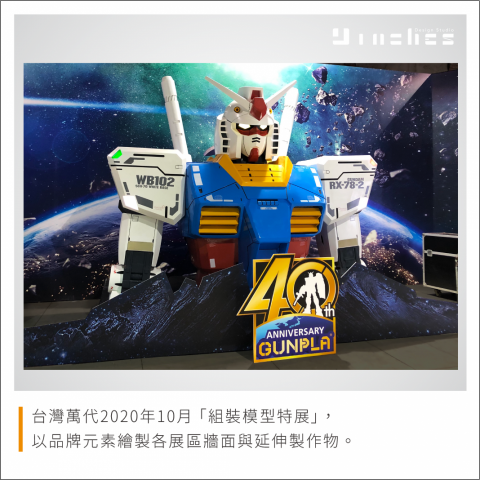 Ines.9design 視覺設計 - 2020 台灣萬代 組裝模型特展
展區牆面設計