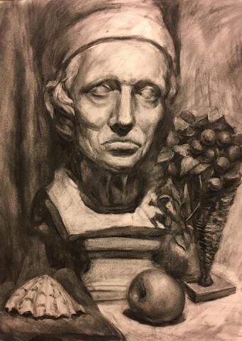 Jane老師 - 靜物炭筆素描