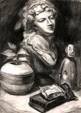 Jane老師 - 靜物炭筆素描