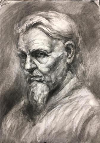 Jane老師 - 人像炭筆素描