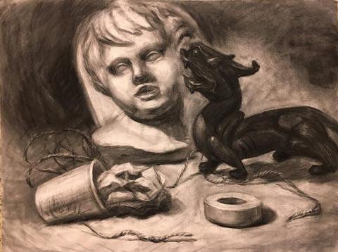 Jane老師 - 靜物炭筆素描