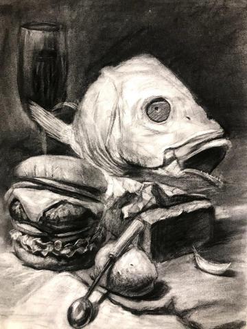 Jane老師 - 靜物炭筆素描