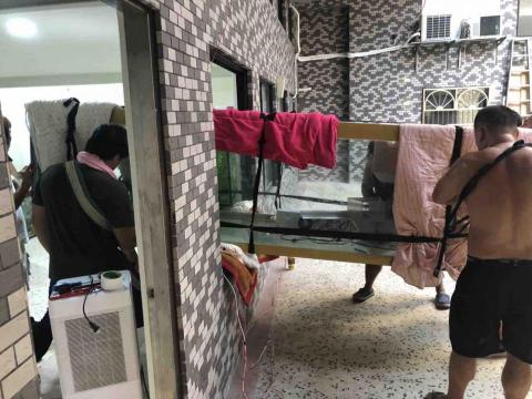 翔毅搬家貨運 - 10尺魚缸搬運過窗