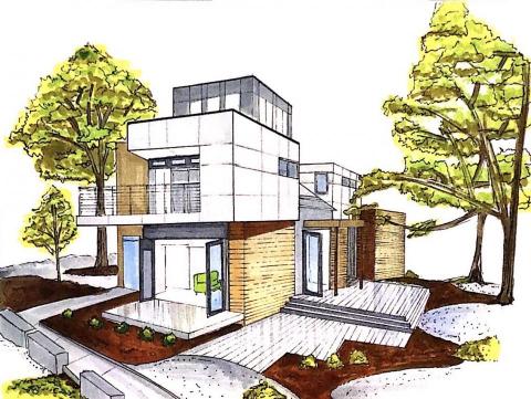 陳斈綾 - 建築麥克筆練習