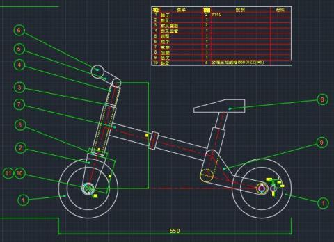 冬瓜工作坊 - 摺疊車結構圖