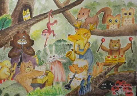 謝沛容 - 色鉛筆練習