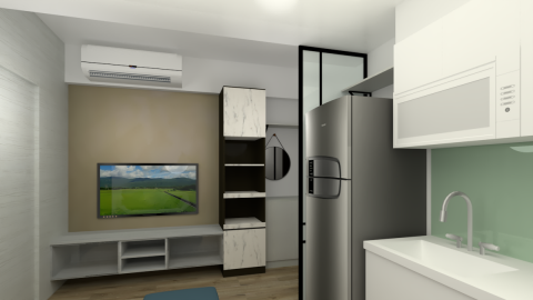 禎瑞設計工程號 - 新莊客廳  3D圖