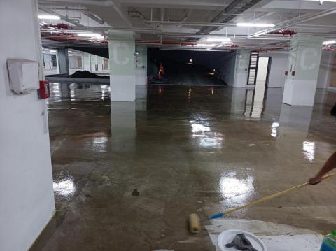 福勁工程 - 內湖塔悠路上工地停車場EPOXY施作3張 福勁工程 - 內湖塔悠路上工地停車場EPOXY施作3張