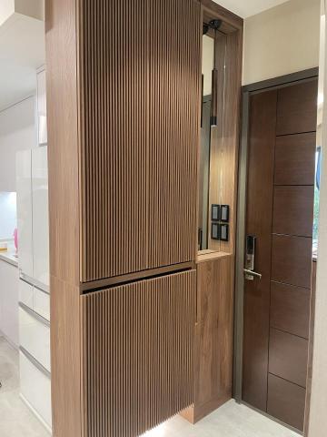 木質感系統櫃規劃 - 造型鞋櫃