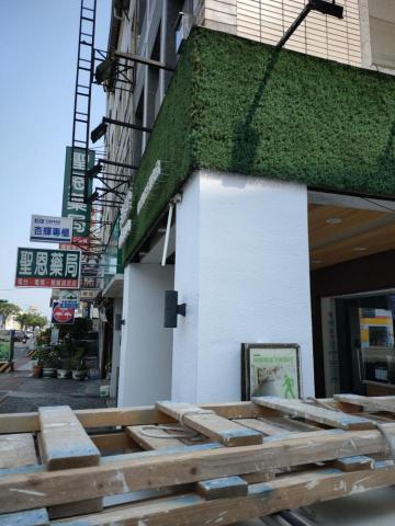 漢錩油漆工程行 - 店面仿石頭漆
