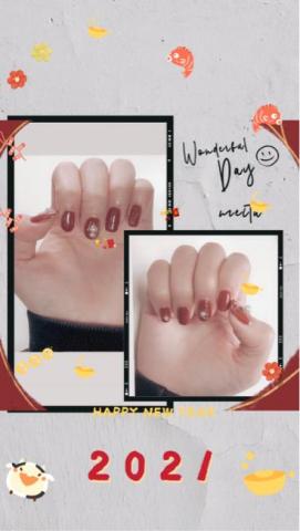 林芠憶 - 光療指甲+鑽造型