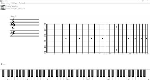 劉詠瀚 - 授課方式 - 使用Chordid 軟體配合Google meet投影上課內容