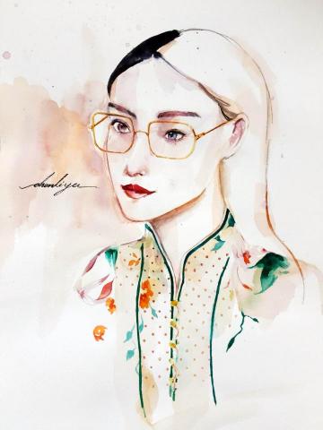 陳力瑜 - 人像水彩
