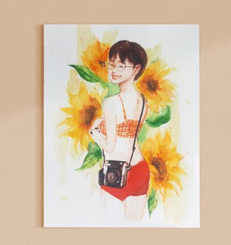 陳力瑜 - 水彩人像