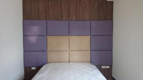 三元素室內裝修工程有限公司 - 主臥室繃布收納櫃 三元素室內裝修工程有限公司 - 主臥室繃布收納櫃