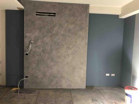 文清油漆工程行 - 司曼特電視牆