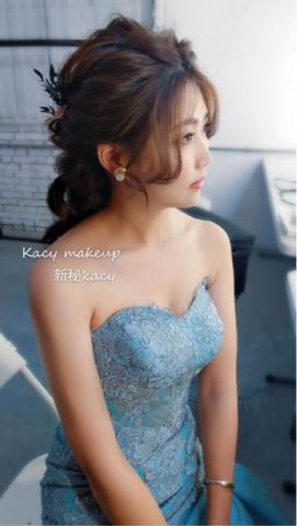 新秘kacy - 瀏海層次線條搭配編髮