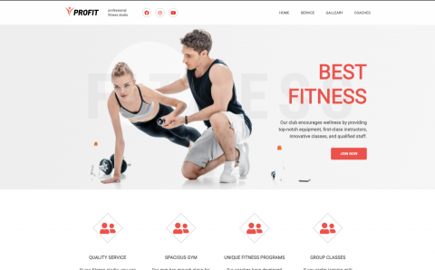 Charlie網頁工作室 - 健身品牌形象網站1