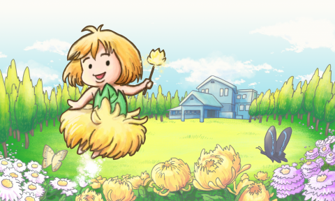 陳俊延 - 菊花精靈角色設計(完稿+指定背景)