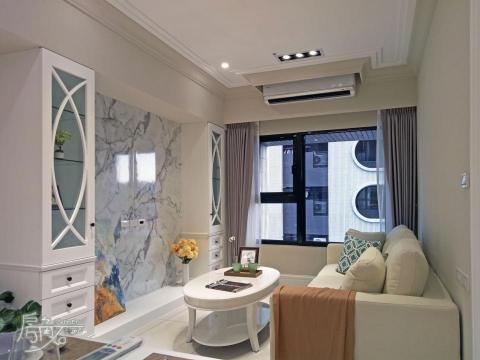 房角石室內裝修設計有限公司 - 優雅的線條及清新的顏色，創造出典雅的美式空間