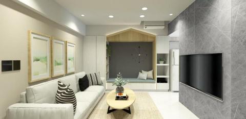 房角石室內裝修設計有限公司 - 有木屋質感的北歐風