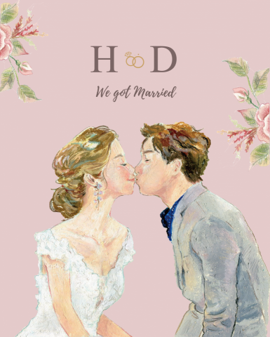 尹先 - 婚禮插畫/ 蠟筆 電腦後製