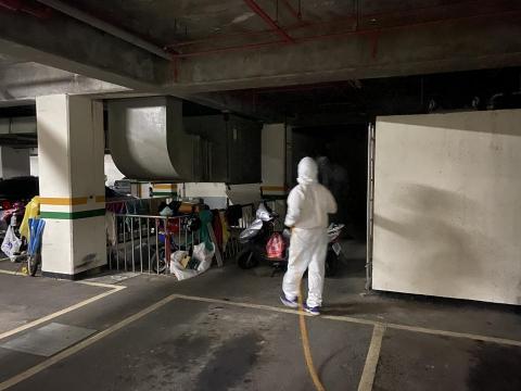 承韻管理顧問有限公司 - 停車場進行登革熱病媒蚊防治 承韻管理顧問有限公司 - 停車場進行登革熱病媒蚊防治