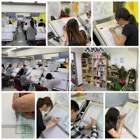 全勝室內設計證照教室 - 全勝設計教學示範一筆一畫教會你