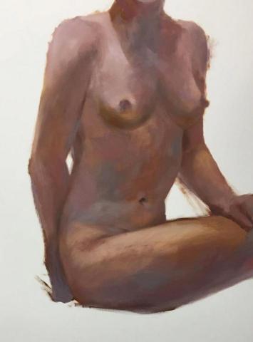 寧靜繪畫工作室 - 油彩，116.5*91.0cm，2018