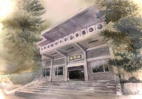 寧靜繪畫工作室 - 水彩，39.3*27.0cm，2021