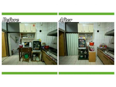 綠舍生活+琳恩 | 整理收納 - 廚房整理02 整理師2人 整理時間 4小時