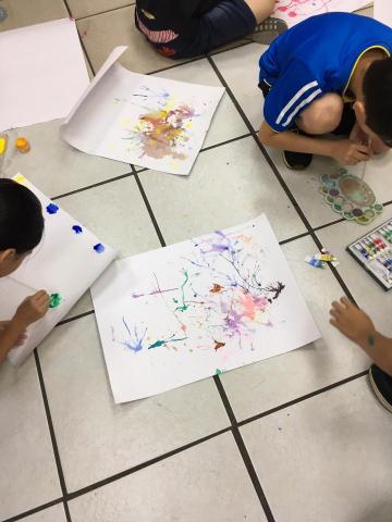 李佳螢 - 中高年級吸管畫創作