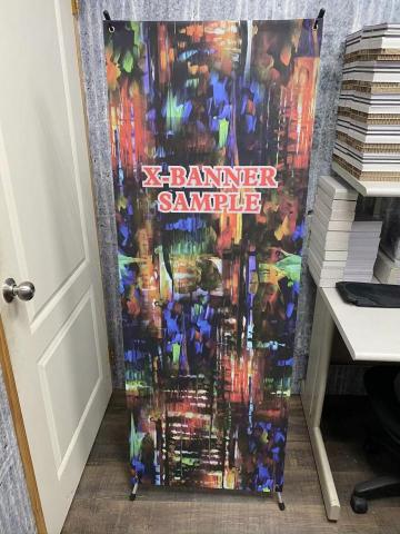 鑫晟廣告材料有限公司 - X型展架含圖樣品