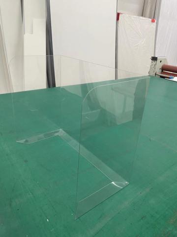 鑫晟廣告材料有限公司 - ㄇ型透明防疫隔板