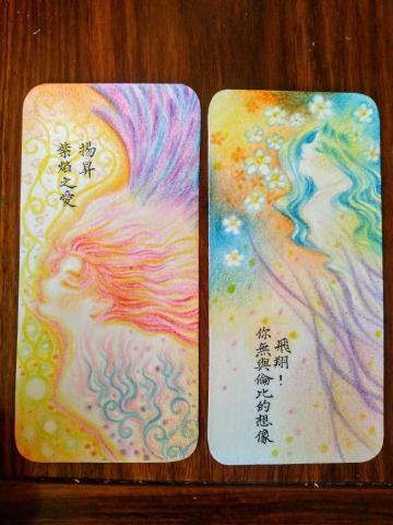 葉婷婷 - 粉彩書籤繪製