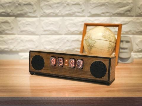 製學 - 自有產品.真空管時鐘藍牙喇叭