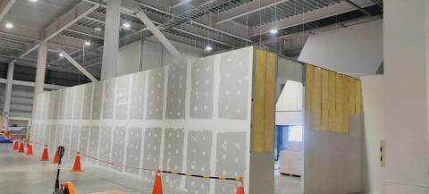 坤陽輕鋼架工程行 - 輕隔間施工中