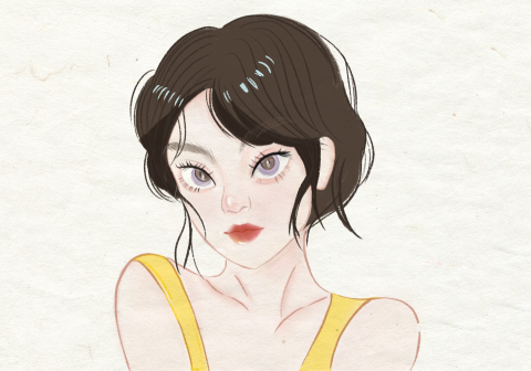 王靖尹 - 人像插畫
使用軟體：procreate 