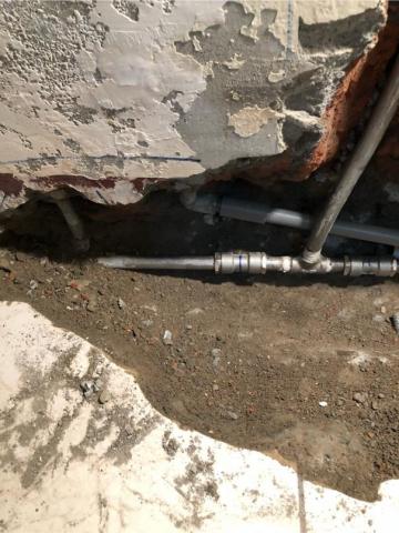 桃園邑𥛶科技設備抓漏驗屋檢測修繕工程行 - 給水管漏水修復完工後照片