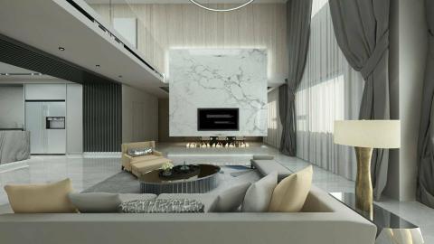 謝儀馨 - 天母豪宅INS風室內設計-與心芯室內設計師配合製作
此3D代繪一張3000