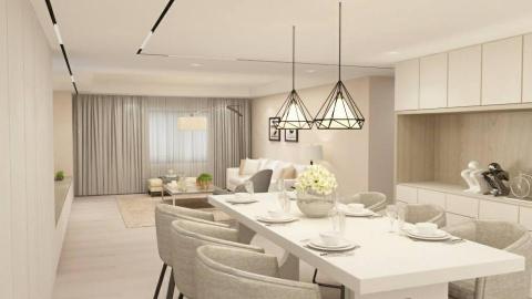 謝儀馨 - 24坪住宅客餐廳設計-與心芯室內設計師配合製作
此3D代繪一張2500