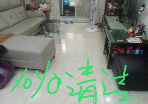  - 客廳，沙發後清潔